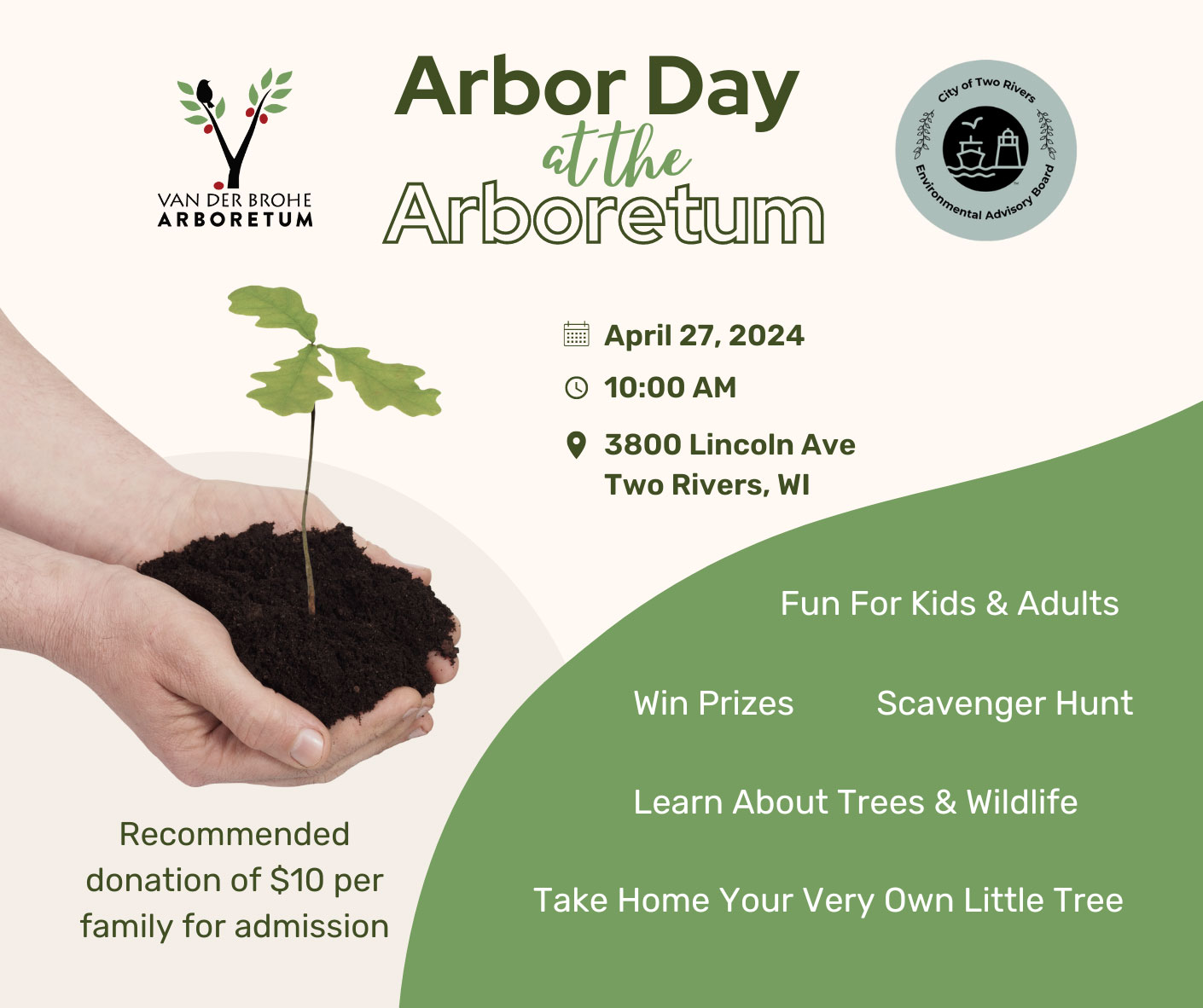 Arbor Day 2024 at the Arboretum Van der Brohe Arboretum